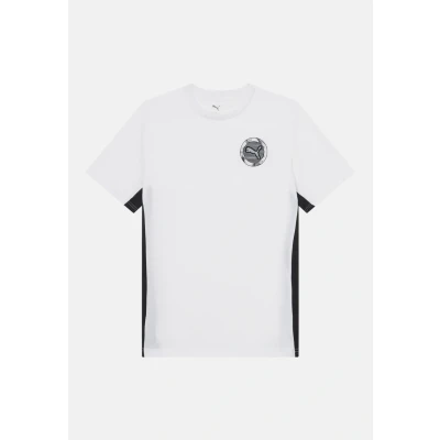 Image of Puma Active Sports Small Graphic TEE Unisex Tshirt for kids, Size: 8y(7 8y), white