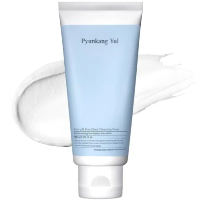 Image of Pyunkang Yul Low pH Pore Deep Cleansing Foam Korean Facial Wash Makeup Remover Face Cleanser with Witch Hazel,Tea Tree Extract 3.4 Fl Oz