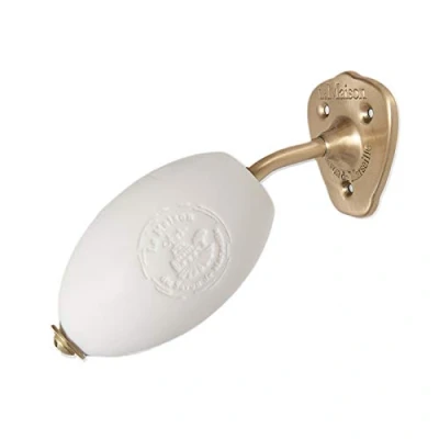 Image of Maison du Savon de Marseille Rotating Wall Mounted Soap Holder Durable Brass Finish with 270 Gram (Donkey Milk)