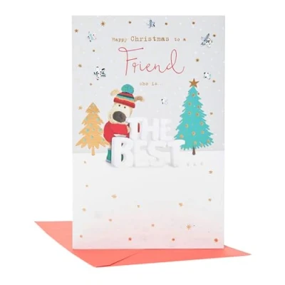 Image of Boofle To A Friend Who Is The Best Cute Christmas Greeting Card