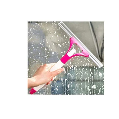 Image of Window Squeegees with Spray Bottle,Glass Cleaning Wiper Rubber Blade Shower Screen Washer (Random Color)