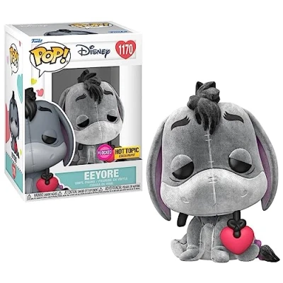 Image of Pop! Winnie The Pooh 1170 Eeyore with Heart Flocked
