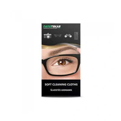 Image of Microfibre Cleaning Cloths for Glasses, Phone Screen, Lens Eyes, Watches, Cameras Nanotekas (5 Cloths)