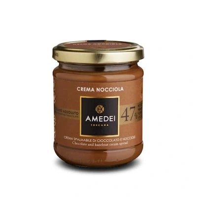 Image of Amedei Crema Toscana alla Nocciola (Cocoa and Hazelnut Chocolate Spread)
