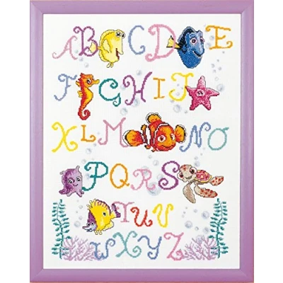 Image of Vervaco Counted Cross Stitch: Nemo, Acrylic, Multi Colour, 35 x 45 cm