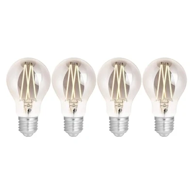 Image of 4lite WiZ Connected A60 Smoky White WiFi LED Smart Bulb E27 Large Screw, 4 Pack