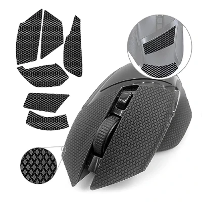 Image of TALONGAMES Mouse Anti Slip Grip Tape Compatible with Razer Basilisk Ultimate/Basilisk V2 / X Gaming Mouse, Palm Sweat Absorption, Thin 0.5mm, Cut to Fit, Easy Apply, Skin
