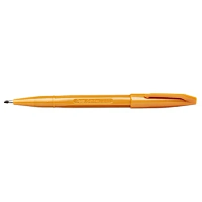 Image of Pentel Sign Fiber Tipped Pen, 1.0 mm Ochre, Pack of 12