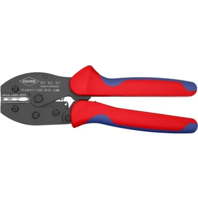 Image of Knipex PreciForce® Crimping Pliers burnished, with multi component grips 220 mm 97 52 37