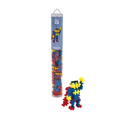 Image of PLUS 300.4106 100 pcs Superhero Tube Mix (100pcs), Multi Colour