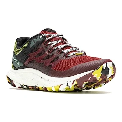 Image of Merrell Women&#039;s ANTORA 3 Hiking Shoe, Cabernet/HIVIZ, 5.5 UK