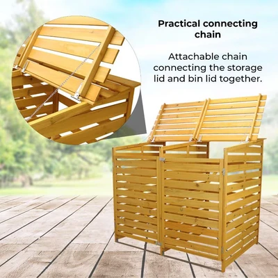 Image of MonsterShop Double Wheelie Bin Storage