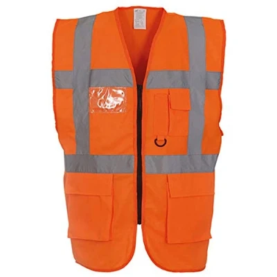 Image of Yoko Hi Vis Premium Executive/Manager Waistcoat / Jacket (2XL) (Hi Orange)