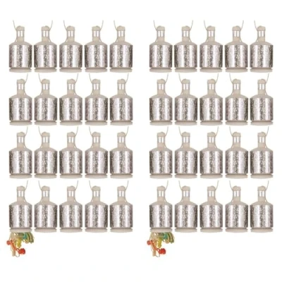 Image of Karrma Ltd. Party Poppers Pack of 40 Silver Holographic are perfect for celebrating all kinds events, from birthdays, Halloween,Diwali,Easter,Christmas to the New Year