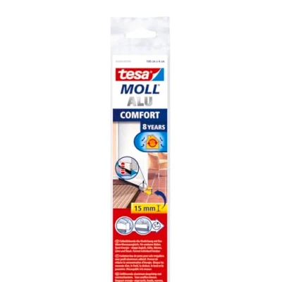 Image of tesa UK Moll Door Sealing Rail for Uneven Floors, White