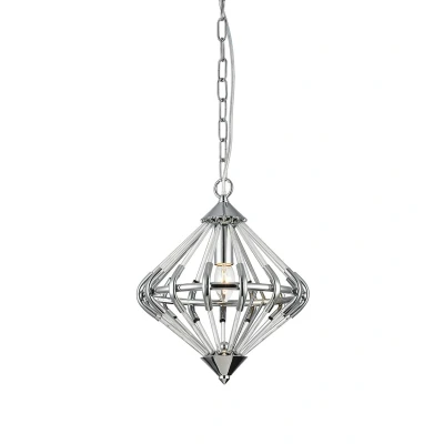 Image of Gerda 1 Light Chrome Ceiling Pendant
