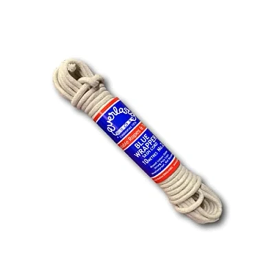 Image of Everlasto &#039;Blue Wrapper&#039; UK Made Quality Waxed Cotton Sash Cord No.4 (7mm) x 25m