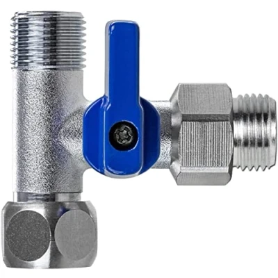Image of Neues Wasser Group Shut Off Valve Adapter T Piece Hose Water Connection Tool, 3/8&quot; Male x UT, Outer Thread for Filter Faucet, Side by Refrigerator Organizer