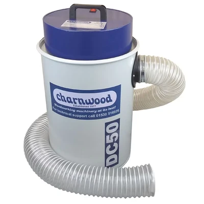 Image of CHARNWOOD DC50 Vacuum Dust &amp; Chip Extractor for Woodworking, 50 Litre, 0.5 Mic