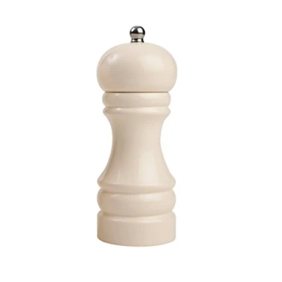 Image of T&amp;G Classic Capstan Hevea Salt Mill with Gloss Finish, 15 cm, Cream
