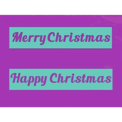 Image of Sweet Dixie Happy and Merry Christmas Stencil