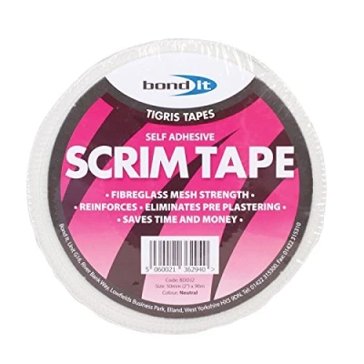 Image of BOND IT Scrim Tape 48mm x 90m Plasterboard Professional Jointing Repairing