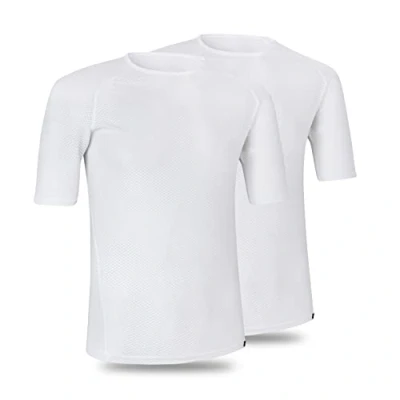 Image of GripGrab Ultralight 1 and 2 Pack Cool Mesh Short Sleeve Cycling Base Layer Anti Odour Summer Bicycle Under Shirt Vest