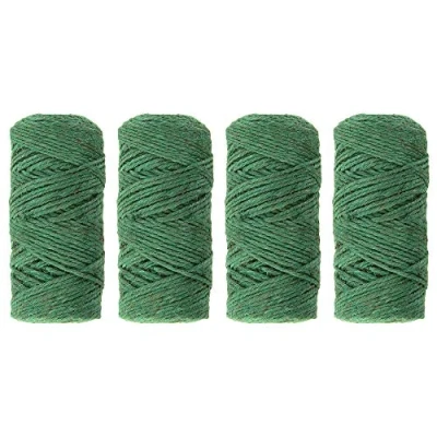 Image of Garden Mile® Pack of 4 200m Green Twine, Twine String for Climbing Plants, Gardening, Tomatoes, Vines, Floristry, Bundling and Crafts