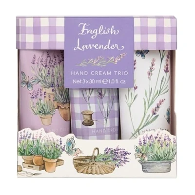 Image of Heathcote &amp; Ivory English Lavender Hand Cream Trio