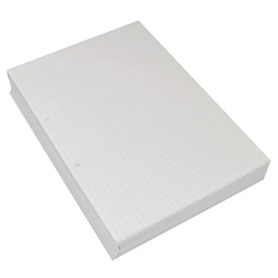 Image of RHINO A4 Loose Leaf Squared Paper, 500 Sheets / 1000 Page, 7mm Hole Punched, School &amp; Office Stationery Supplies