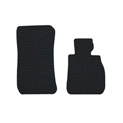 Image of Nicoman Hex Fully Tailored Car Mats Fit (2004 2012 3 Series E90/E91 Saloon/Estate) (Front Set 2 Piece,Black)