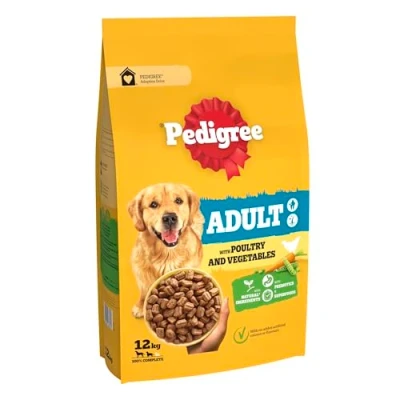 Image of Pedigree Complete Dog Dry Food for Dogs with Poultry and Vegetable 12 kg