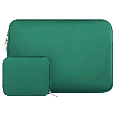 Image of MOSISO Laptop Sleeve Compatible with MacBook Air/Pro, 13 13.3 inch Notebook, Pro 14 M4 M3 M2 M1 Chip Max 2024 2021, Neoprene Bag Cover Small Case, Army Green