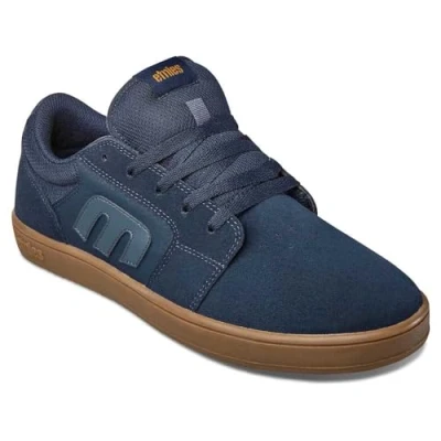 Image of Etnies Men&#039;s Cresta Low Topboard Skate Shoe, Navy/Gum, 8 UK