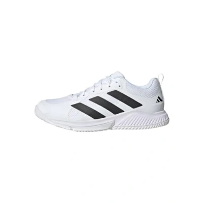 Image of adidas Performance court TEAM Bounce 2.0 Carpet tennis shoes, Men&#039;s, Size: 4.5, cloud white core black Textile/synthetics