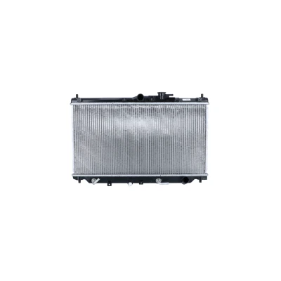 Image of GRD171 Engine radiator NRF 517722 Aluminium 677mm 350mm 24mm with mounting parts Brazed cooling fins