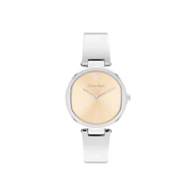 Image of Calvin Klein Analogue Quartz Watch for Women with Silver Stainless Steel Bracelet 25200311