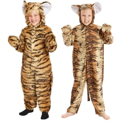 Image of Charlie Crow Fur Tiger Costume for Kids. 9 11 Years.