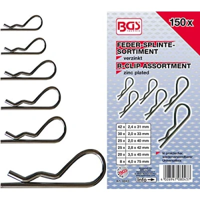 Image of BGS 8043 Snap Ring Assortment Ø 2.4 4.0 mm 150 pcs.