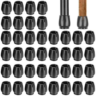 Image of PALUDO 32 Pcs Rubber Chair Leg Covers Protectors with Felt Pads (17 21mm)