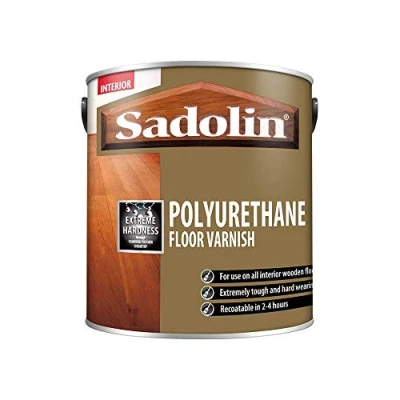 Image of Sadolin Polyurethane Floor Varnish 2.5 litre Gloss