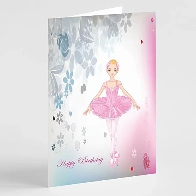 Image of Beebooh cards Ballet dancer birthday card