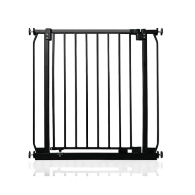 Image of Safetots Elite Pressure Safety Gate, 71cm 80cm, Matt Black, Fit Stair Baby Gate for Doors Hallways and Spaces, Barrier, Easy Installation