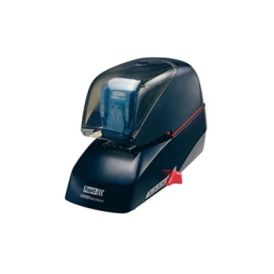 Image of Rapid Supreme 5080e Contactless Electric Stapler, 80 Sheet Capacity, Mains Powered with global Plug, Flat Clinch Stapling, Staples Included, Metal and Plastic, Black, 20993410