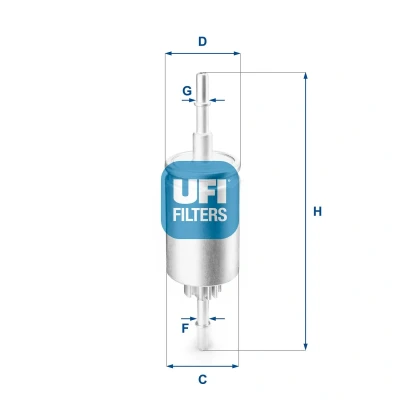 Image of JKR500010 Pollen Filter UFI 53.231.00 Particulate 268mm 158mm 30mm LAND ROVER: Discovery 3, 4, Range Rover Sport