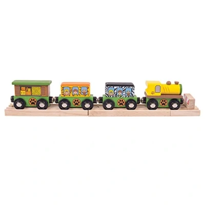 Image of Bigjigs Rail Safari Train Other Major Wooden Brands are Compatible