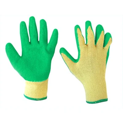 Image of Green Grip Work Gloves 10 Pair Pack Medium to XL Builders Gardeners Size=Large