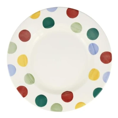 Image of Emma Bridgewater Big Polka Dots Dinnerware Plate 10.5 Inch English Earthenware