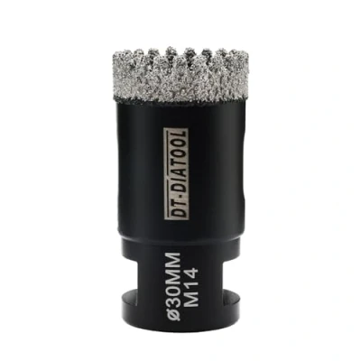 Image of DT DIATOOL Diamond Core Drill Bit 30mm Hole Saw for Porcelain Tile Ceramic Marble Granite M14 Thread