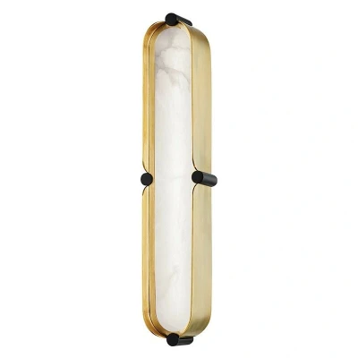 Image of Tribeca Small Led Bath Bracket Brass, Black, Alabaster